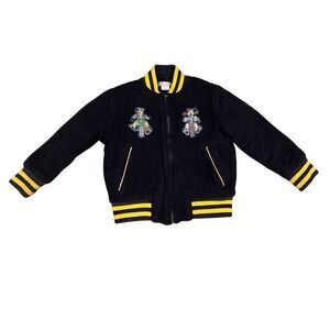 STELLA McCARTNEY KIDS Wool Bomber Jacket Unisex Coat Size 5 Years